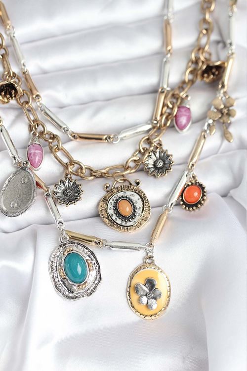 YRTCL Pirinç Otantik Kolye Seti