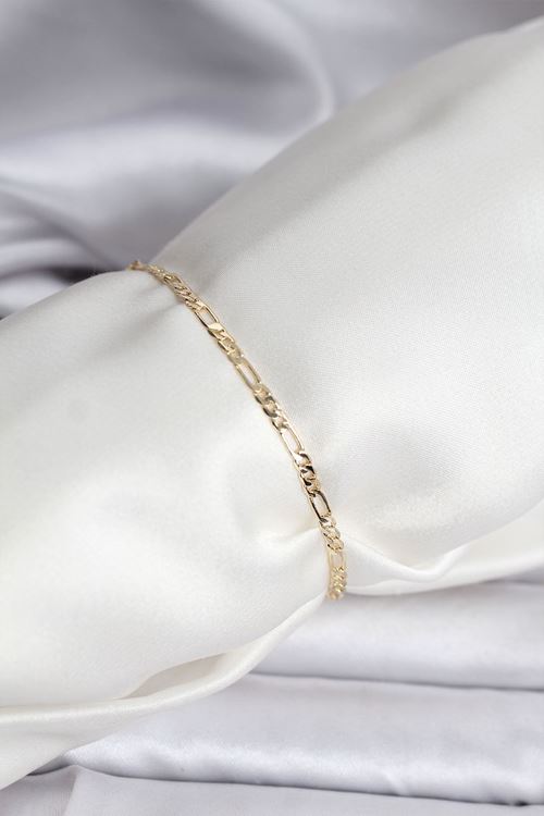 YRTCL 14K Gold Renk Kaplama Minimal Zincir Model CM Kadın Bileklik