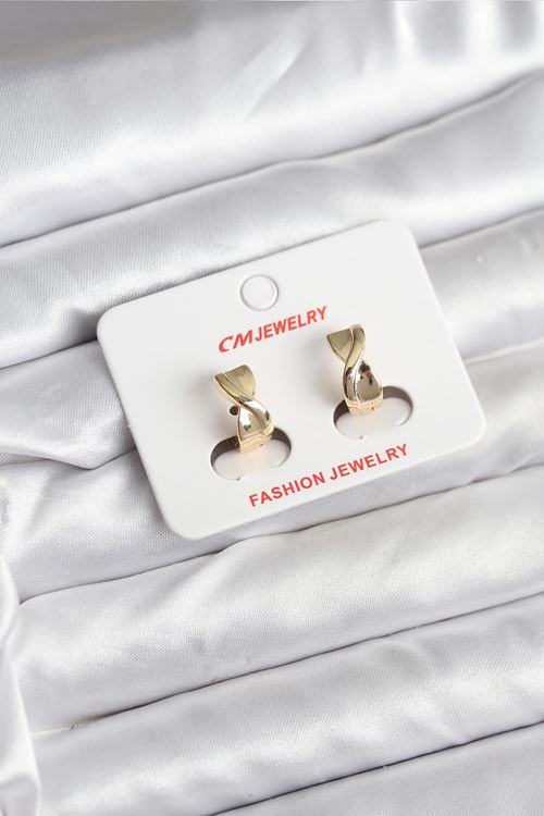 YRTCL 14K Gold Renk Kaplama CM Kadın Küpe