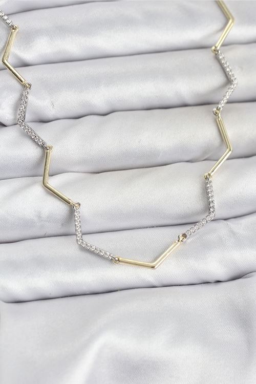 YRTCL VIP Seri Zikzak Model Kadın Kolye