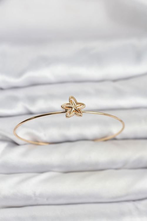 YRTCL Yıldız Model Gold Renk Bileklik