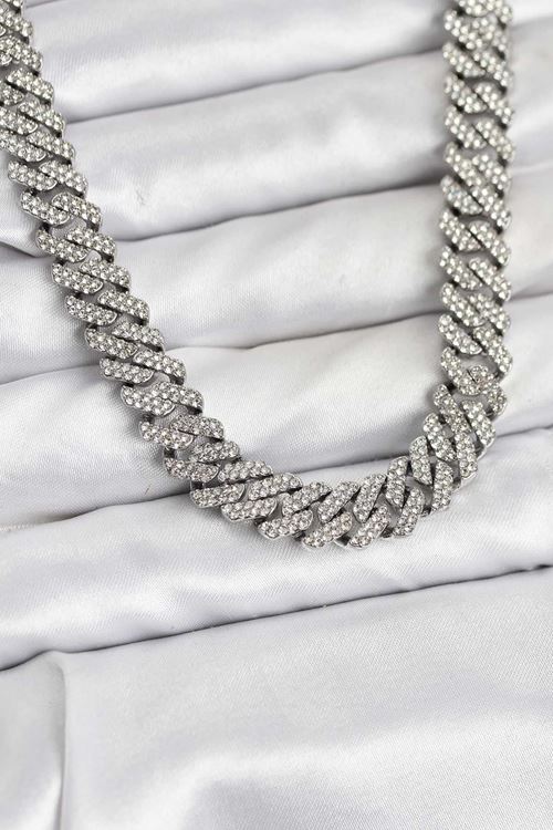 YRTCL Pirinç Cuba Chain Gurmet Model Kolye