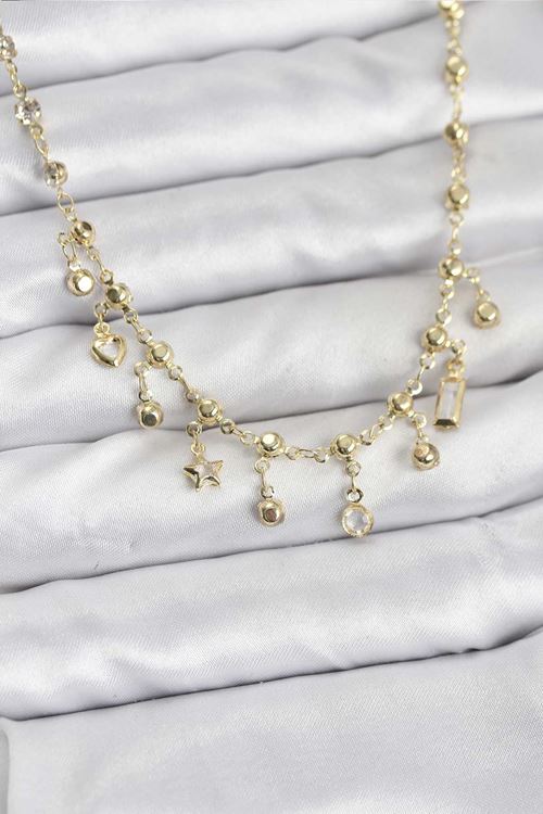 YRTCL 316L Çelik Zincir Gold Renk Kolye