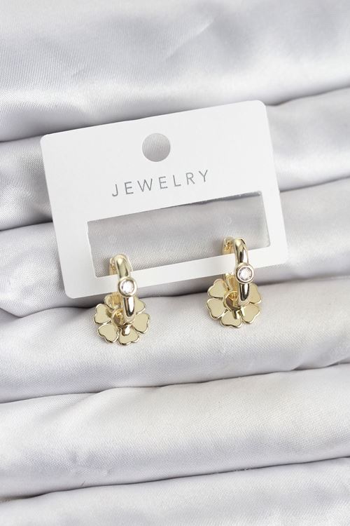 YRTCL Pirinç Gold Renk Kadın Göçmen Küpe