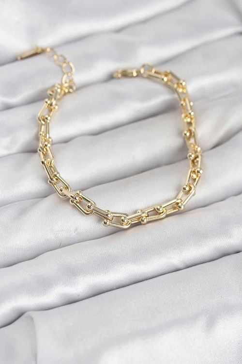 YRTCL Gold Renk Tifani Model Pirinç Kadın Bileklik