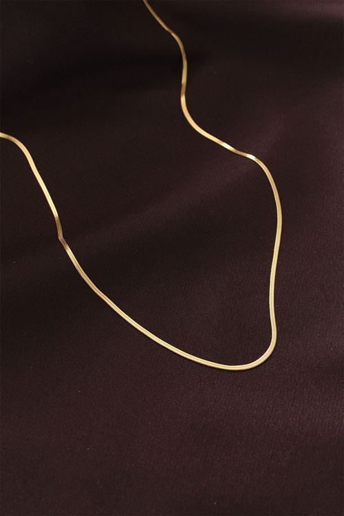 YRTCL Çelik Gold Renk 60 cm İnce İtalyan Zincir Kolye