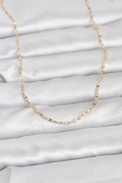 YRTCL CM 14K Gold Renk Gemici Zincir Model 60 cm Kadın Kolye