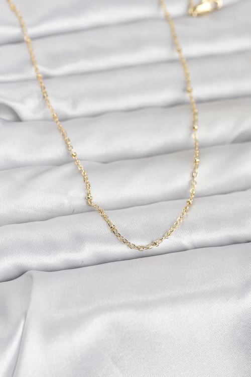 YRTCL CM 14K Gold Renk Burgu Model 60 cm Kadın Kolye