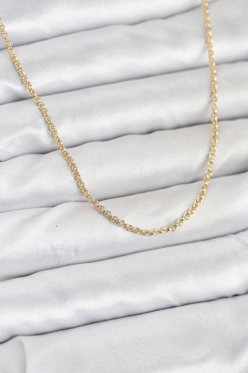 YRTCL CM 14K Gold Renk Halka Model 60 cm Kadın Kolye