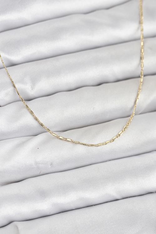 YRTCL CM 14K Gold Renk Kesme Model 60 cm Kadın Kolye