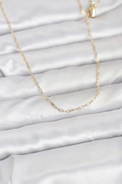 YRTCL CM 14K Gold Renk 60 cm Zincirli Kadın Kolye