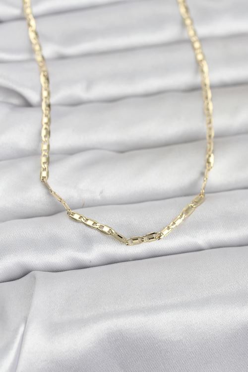 YRTCL CM 14K Gold Renk Gemici Zincir Model 60 cm Kadın Kolye