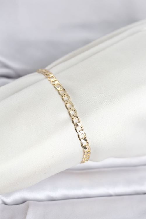 YRTCL CM 14K Gold Renk Halka Zincir Model Kadın Bileklik
