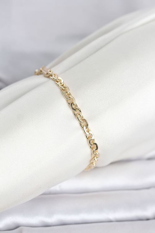 YRTCL CM 14K Gold Renk Zincir Model Kadın Bileklik