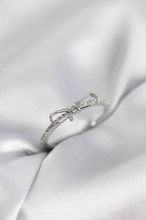 YRTCL Fiyonk Model Zirkon Taşlı Gümüş Renk Kadın Yüzük