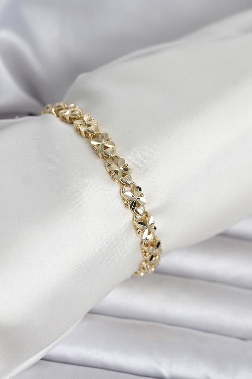 YRTCL Xuping Kelebek Model Gold Renk Kadın Bileklik