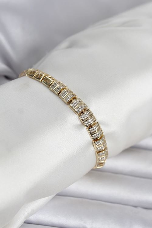 YRTCL Xuping Zirkon Taşlı Gold Renk Kadın Bileklik