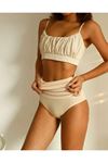 YRTCL Kadın Penye 2 Beden İncelten Korse Bikini