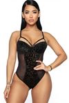 YRTCL Kadın Seksi Leopar Desen Baskılı Babydoll
