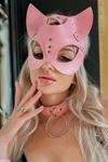 YRTCL SİA Pembe Fantezi Maske Ve Boyunluk GD-6053